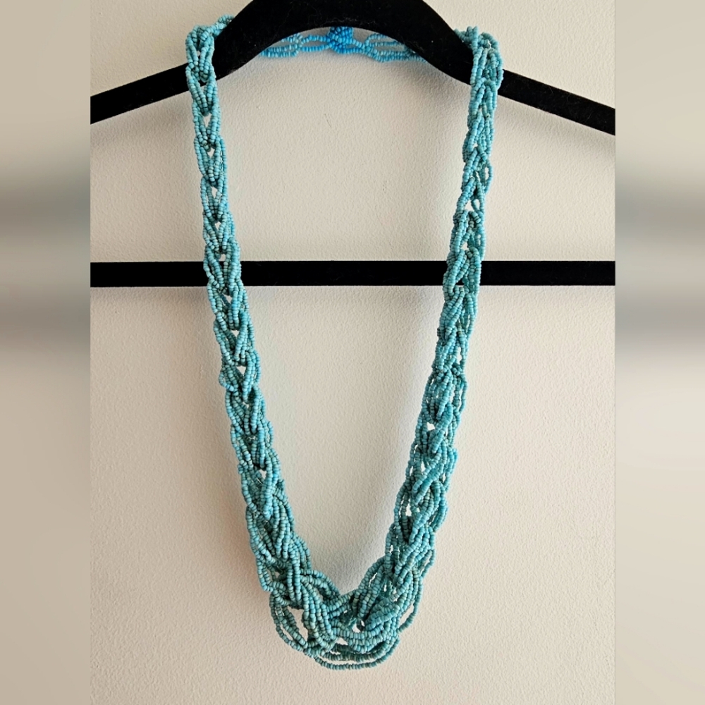 Turquoise Beaded Chunky Necklace